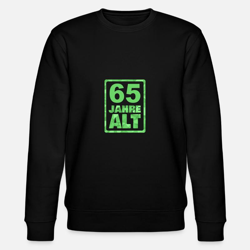 Jahr 65 - Stanley/Stella Unisex Bio-Sweatshirt CHANGER  - Schwarz