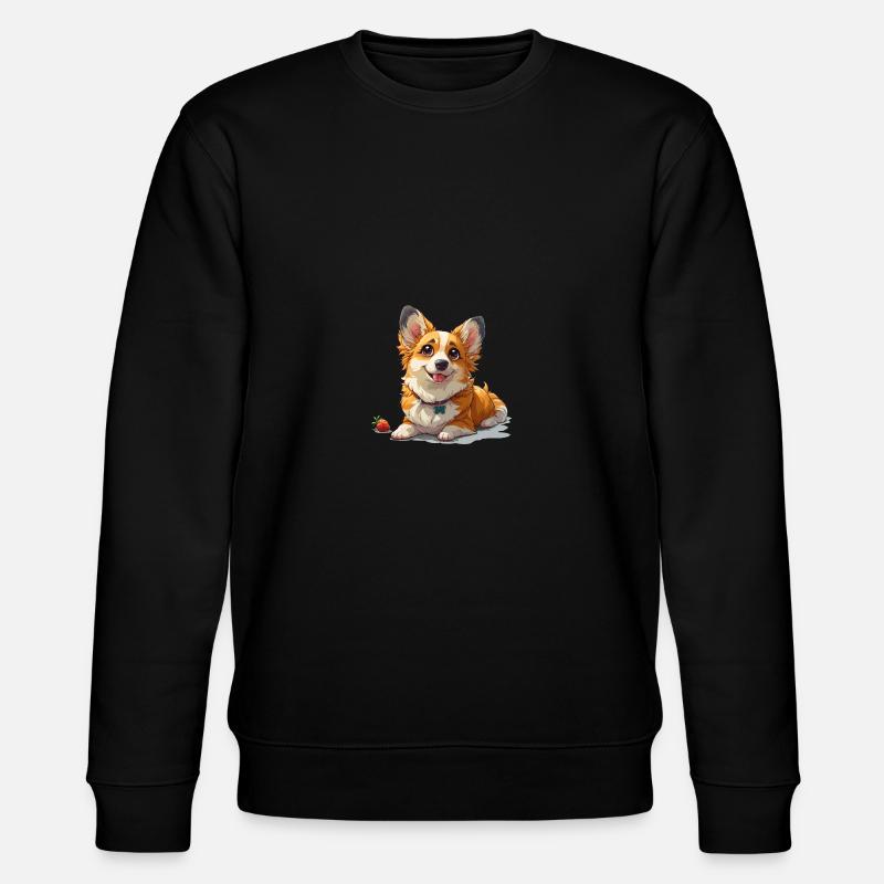 Niedlicher kleiner Hund - Stanley/Stella Unisex Bio-Sweatshirt CHANGER  - Schwarz