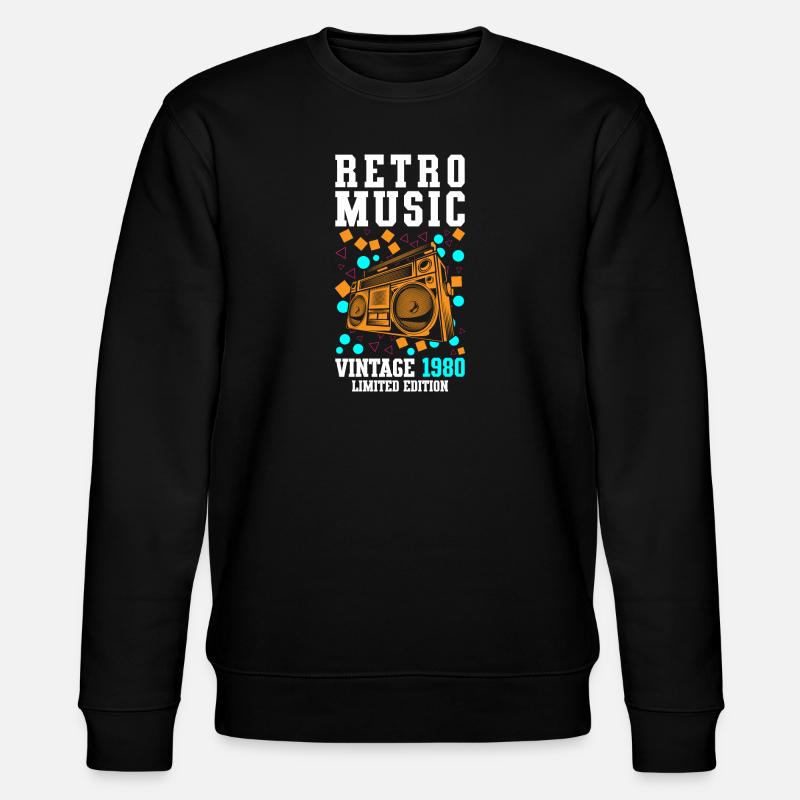 Musikkassette Legende - Stanley/Stella Unisex Bio-Sweatshirt CHANGER  - Schwarz