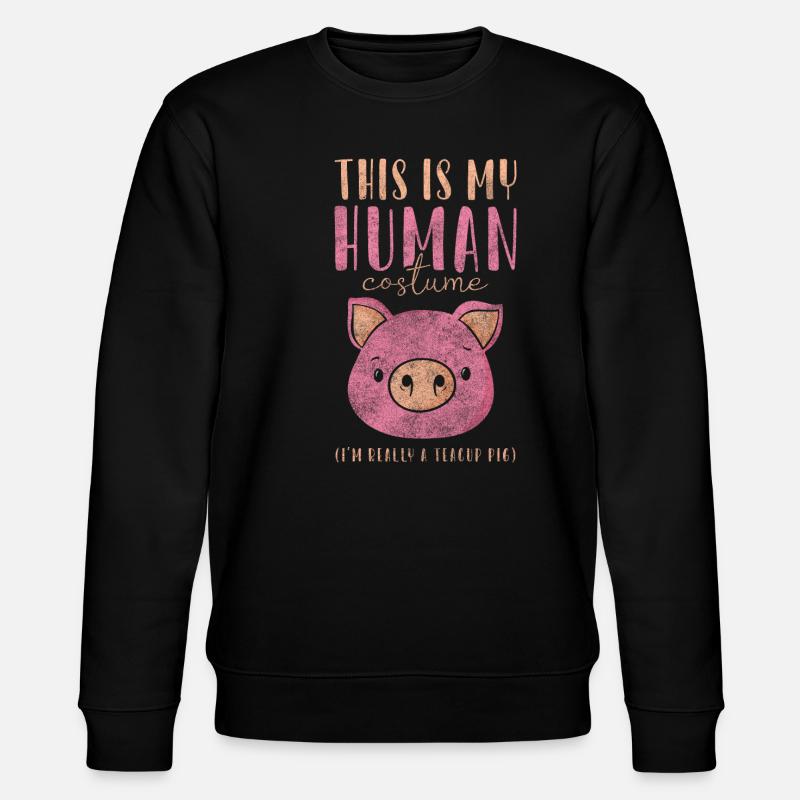 Teacup haustier - Stanley/Stella Unisex Bio-Sweatshirt CHANGER - Schwarz