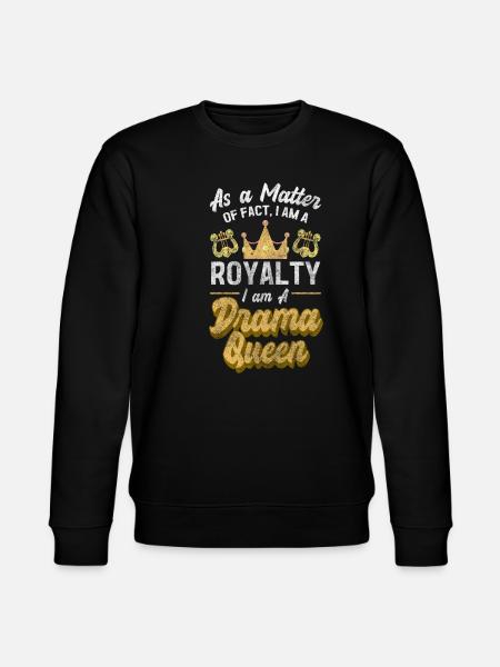 Crown Acting Female Teasing - Stanley/Stella CHANGER Unisex Organic Sweatshirt - black