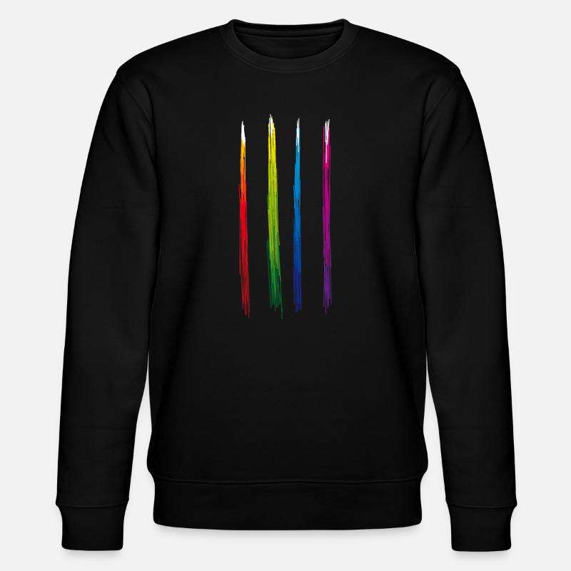 Bande de couleurs - Sweat bio CHANGER Stanley/Stella Unisexe - noir