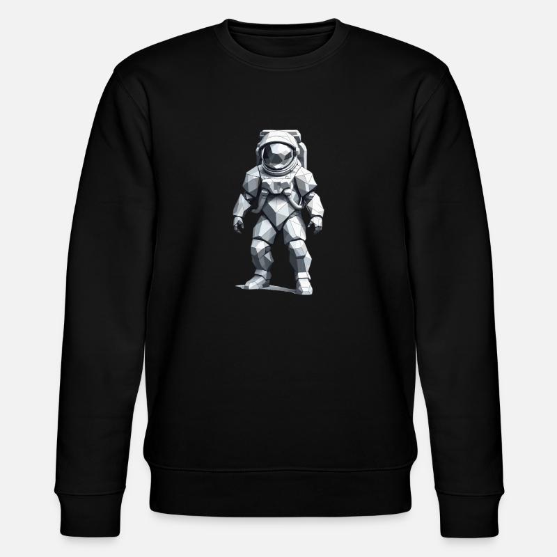 Astronaut - Beruf Design Sticker - Stanley/Stella Unisex Bio-Sweatshirt CHANGER  - Schwarz