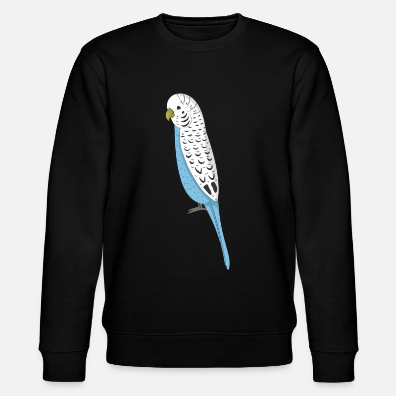 budgerigar - Stanley/Stella CHANGER Unisex Organic Sweatshirt - black