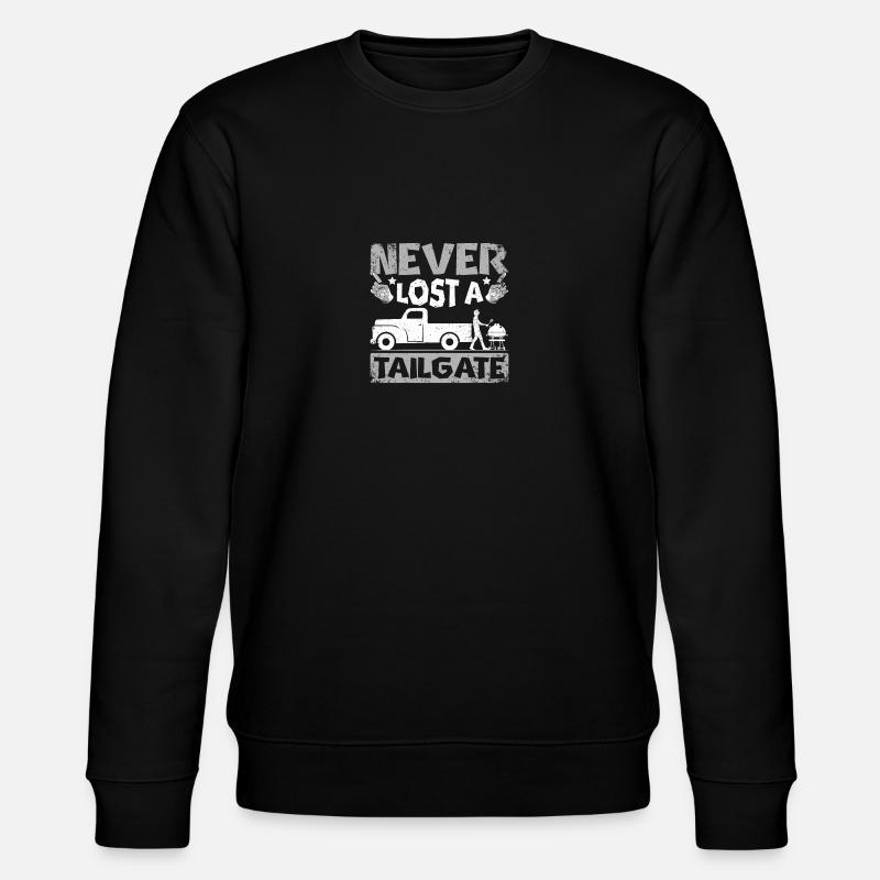 Never lost a tailgate - Stanley/Stella CHANGER Unisex Organic Sweatshirt - black