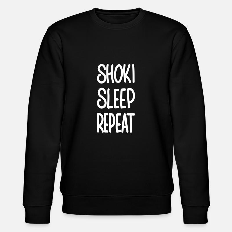 Shoki Sleep Repeat - Stanley/Stella Unisex Bio-Sweatshirt CHANGER  - Schwarz