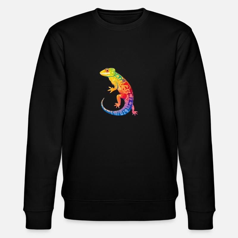 Gecko - Stanley/Stella Unisex Bio-Sweatshirt CHANGER  - Schwarz