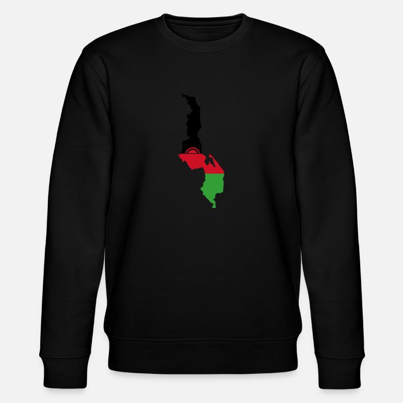Drapeau malawite carte drapeau - Sweat bio CHANGER Stanley/Stella Unisexe - noir