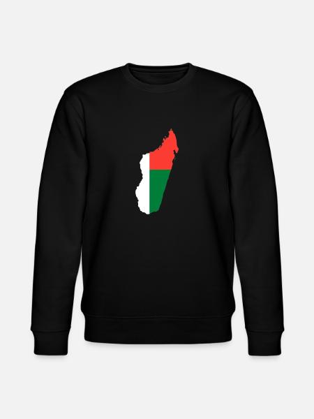 Madagascar map flag flag - Stanley/Stella CHANGER Unisex Organic Sweatshirt - black
