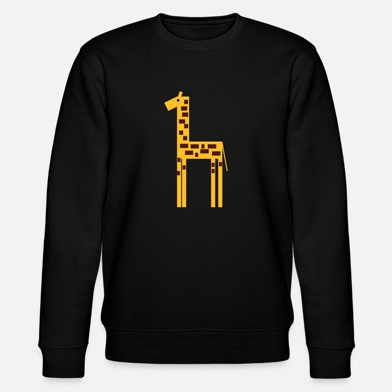 giraffe 2 - Stanley/Stella Unisex Bio-Sweatshirt CHANGER  - Schwarz