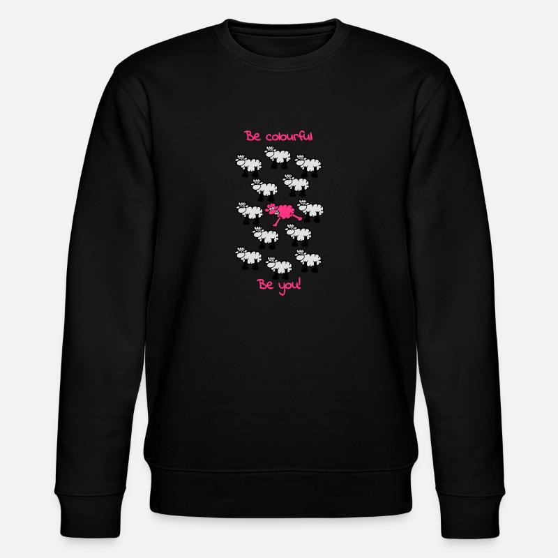 be different - be colourful - Stanley/Stella Unisex Bio-Sweatshirt CHANGER  - Schwarz