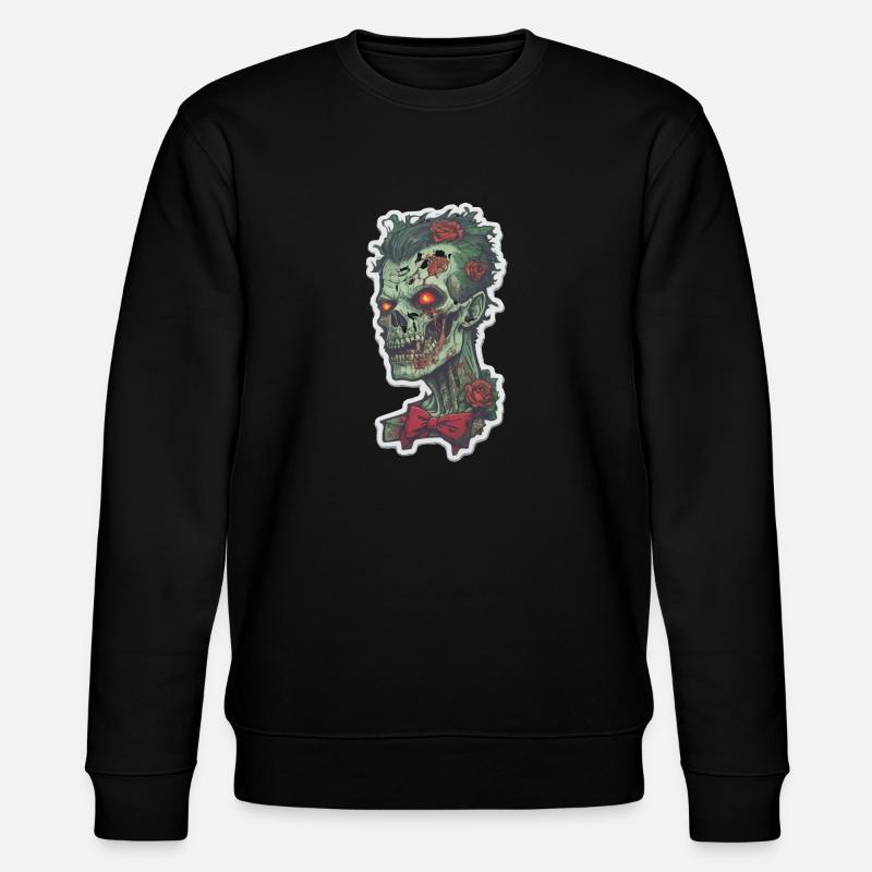 Helloween Zombi - Stanley/Stella Unisex Bio-Sweatshirt CHANGER  - Schwarz