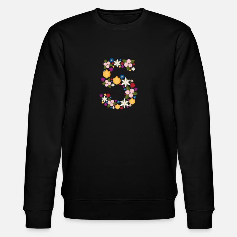 Fleurs 5 - Sweat bio CHANGER Stanley/Stella Unisexe - noir