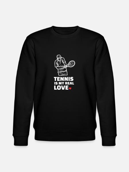 I love tennis - Stanley/Stella CHANGER Unisex Organic Sweatshirt - black