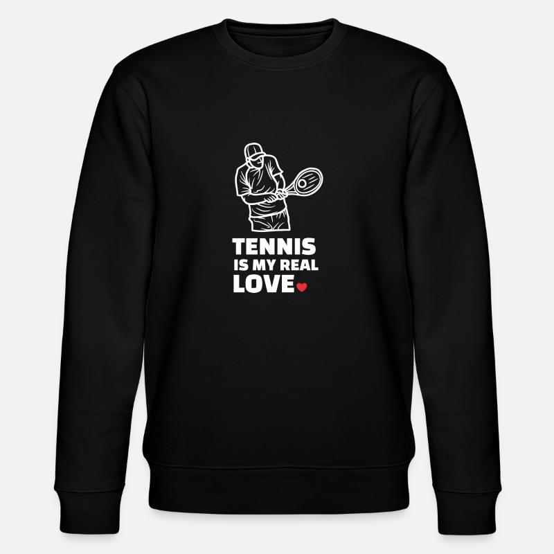 Ich Liebe Tennis - Stanley/Stella Unisex Bio-Sweatshirt CHANGER  - Schwarz