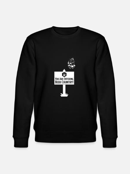 Entering Beer Country - Stanley/Stella CHANGER Unisex Organic Sweatshirt - black