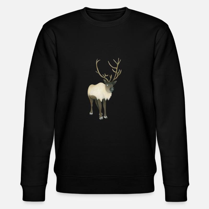 Rentier - Stanley/Stella Unisex Bio-Sweatshirt CHANGER  - Schwarz