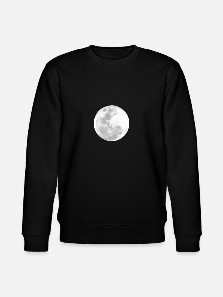 Vollmond in der Nacht - Stanley/Stella Unisex Bio-Sweatshirt CHANGER - Schwarz