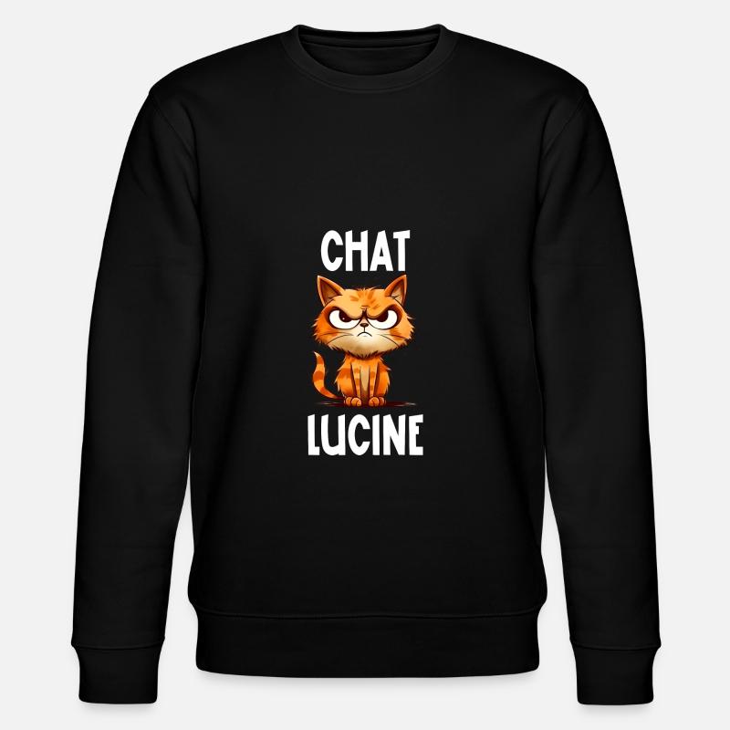 chat lucine - Sweat bio CHANGER Stanley/Stella Unisexe - noir
