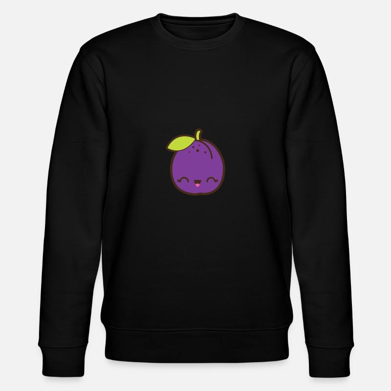 Prune mignonne Smile Kawaii - Sweat bio CHANGER Stanley/Stella Unisexe - noir