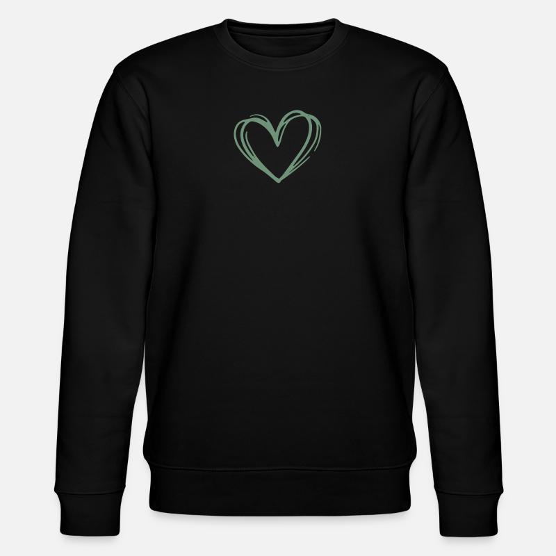 Cœur simple - Sweat bio CHANGER Stanley/Stella Unisexe - noir