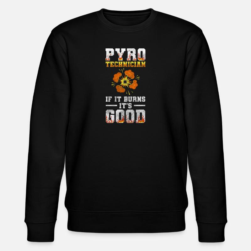 Pyro Böllern Wunderschön Eventshow - Stanley/Stella Unisex Bio-Sweatshirt CHANGER  - Schwarz