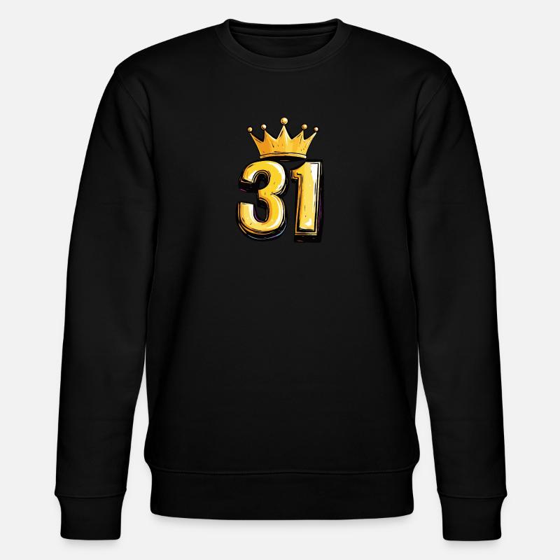 Jersey 31 chiffres Couronne - Sweat bio CHANGER Stanley/Stella Unisexe - noir