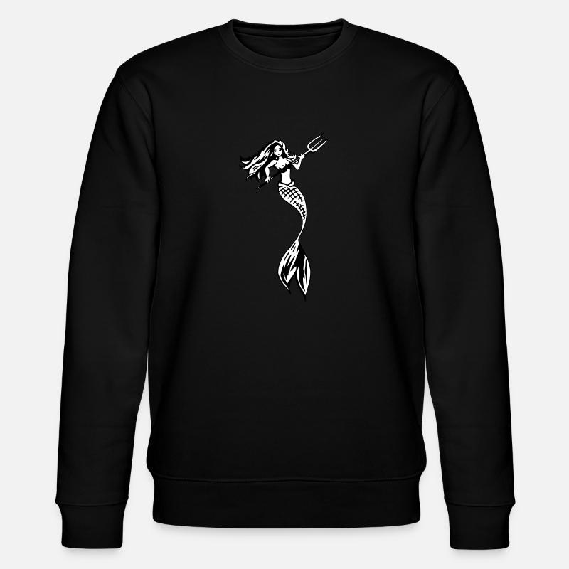 2020 08 30 sirène 03 noir et blanc noline - Sweat bio CHANGER Stanley/Stella Unisexe - noir