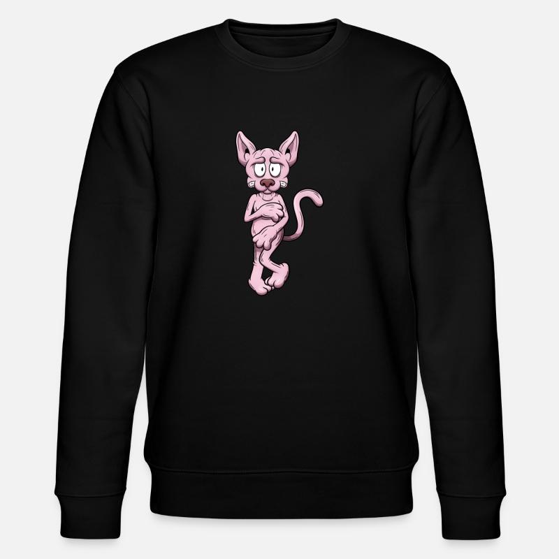 Chat Sphynx nu - Sweat bio CHANGER Stanley/Stella Unisexe - noir