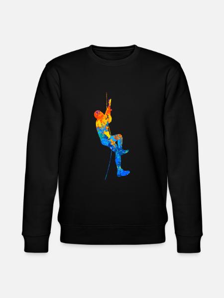 Bouldering Climbing Boulder Boulderer Climbing Hall - Stanley/Stella CHANGER Unisex Organic Sweatshirt - black