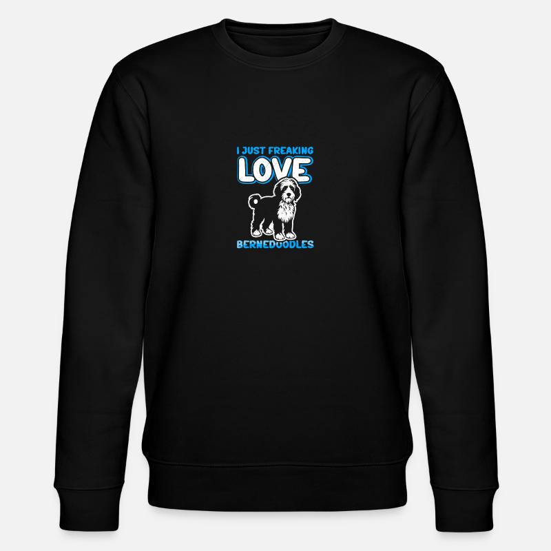 Bernedoodle Hundehalter Hundebesitzer Geschenk - Stanley/Stella Unisex Bio-Sweatshirt CHANGER  - Schwarz