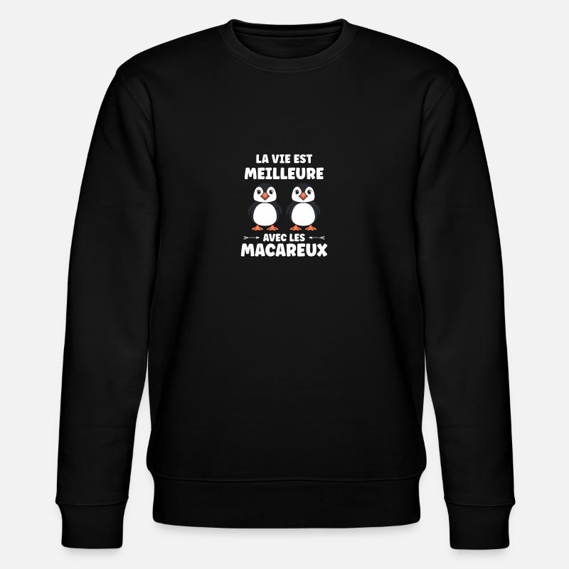 macareux - Sweat bio CHANGER Stanley/Stella Unisexe - noir
