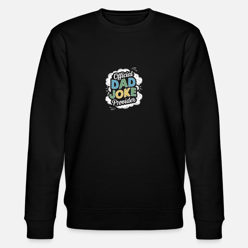 Offizieller Papa Witz Lieferant - Stanley/Stella Unisex Bio-Sweatshirt CHANGER  - Schwarz