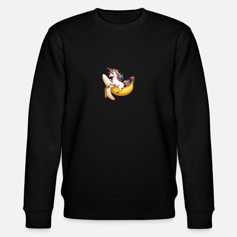 Licorne Banane - Sweat bio CHANGER Stanley/Stella Unisexe - noir