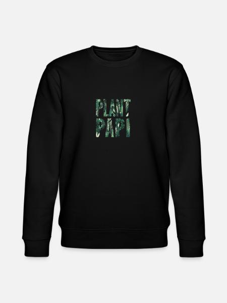 Plant Papi Urban Jungle Plant Design - Stanley/Stella økologisk unisex-sweatshirt CHANGER - sort