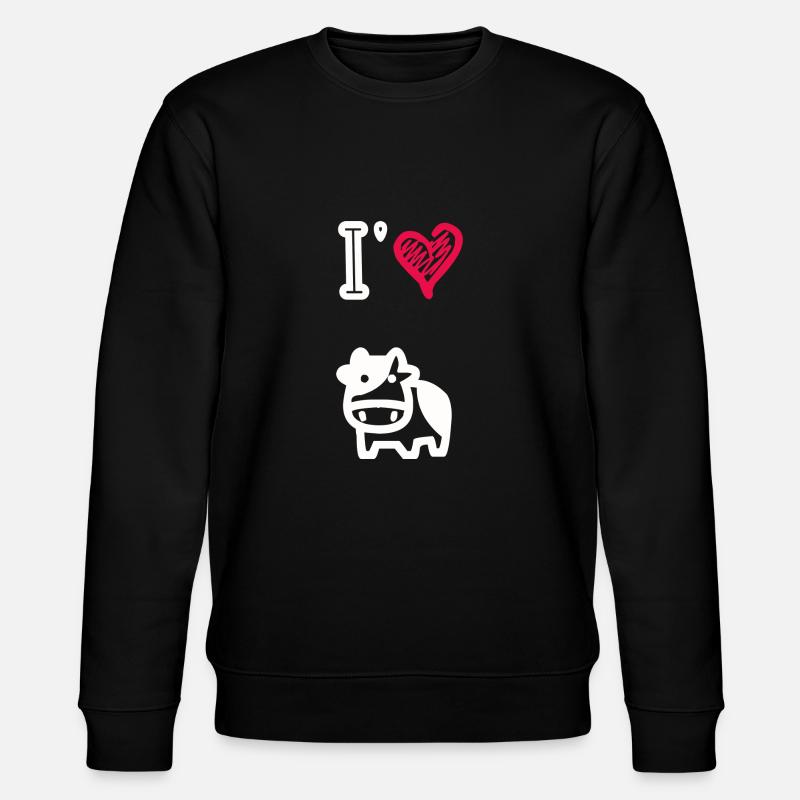 J’aime les vaches - Sweat bio CHANGER Stanley/Stella Unisexe - noir