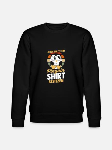Pinguin - Stanley/Stella Unisex Bio-Sweatshirt CHANGER - Schwarz
