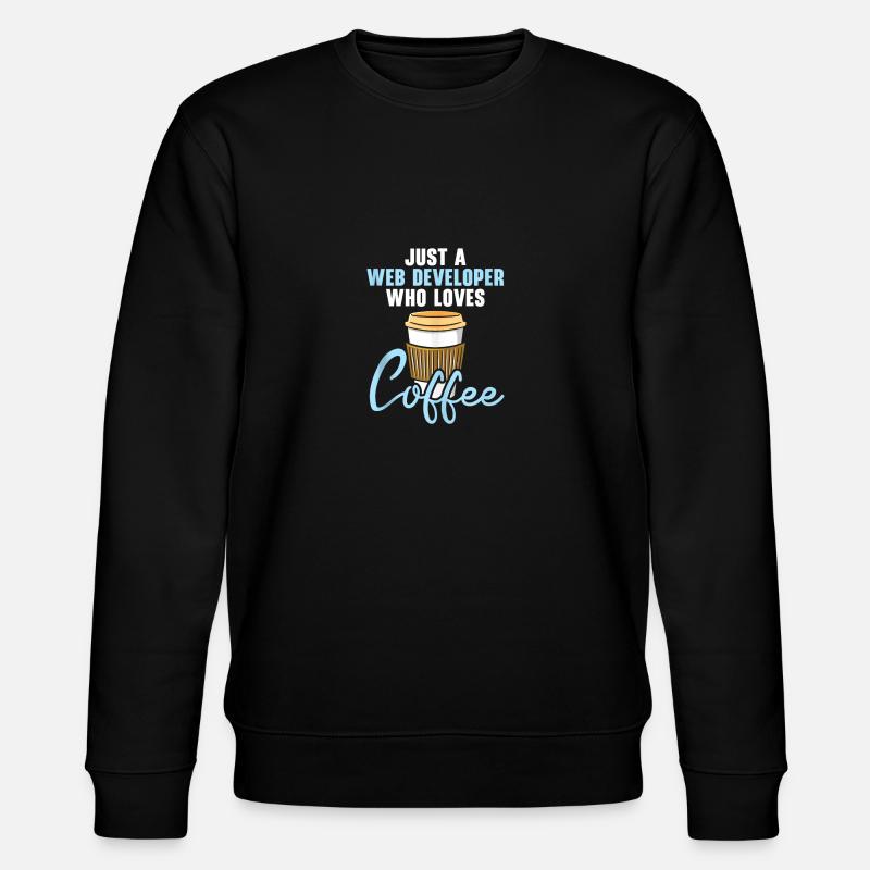 Website Development Coffee Web Developer Programme - Stanley/Stella CHANGER Unisex Organic Sweatshirt - black