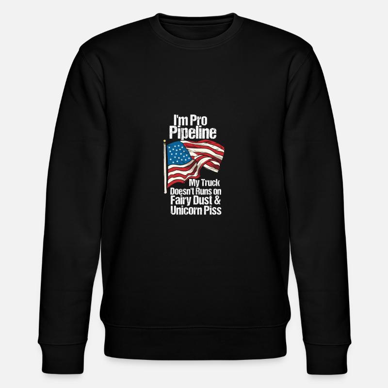 I'm Pro Pipeline - Stanley/Stella Unisex Bio-Sweatshirt CHANGER  - Schwarz