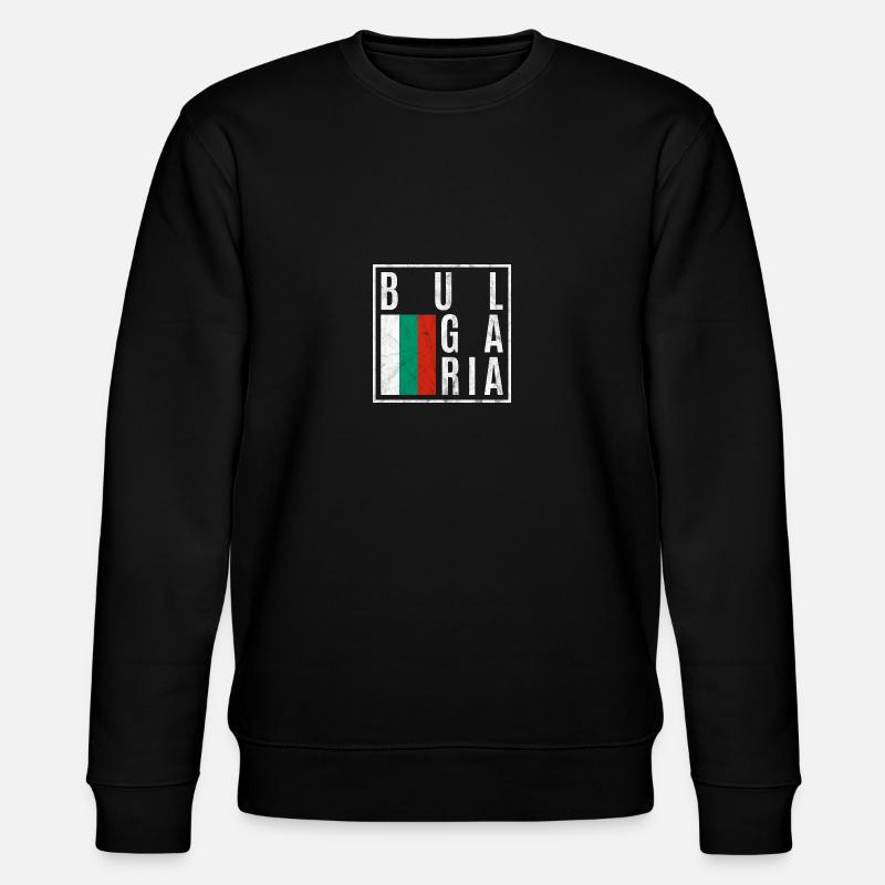 Bulgarien - Stanley/Stella Unisex Bio-Sweatshirt CHANGER  - Schwarz