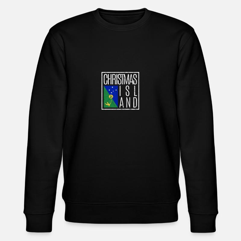Weihnachtsinsel - Stanley/Stella Unisex Bio-Sweatshirt CHANGER  - Schwarz