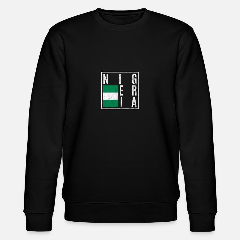 Nigeria - Stanley/Stella Unisex Bio-Sweatshirt CHANGER - Schwarz