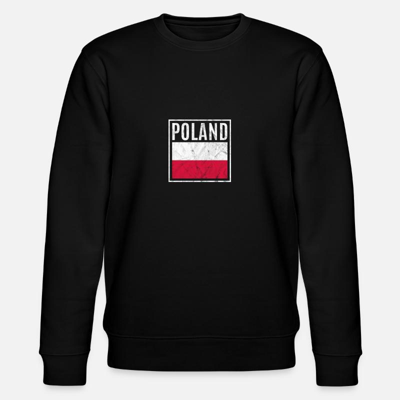 Polen - Stanley/Stella Unisex Bio-Sweatshirt CHANGER  - Schwarz