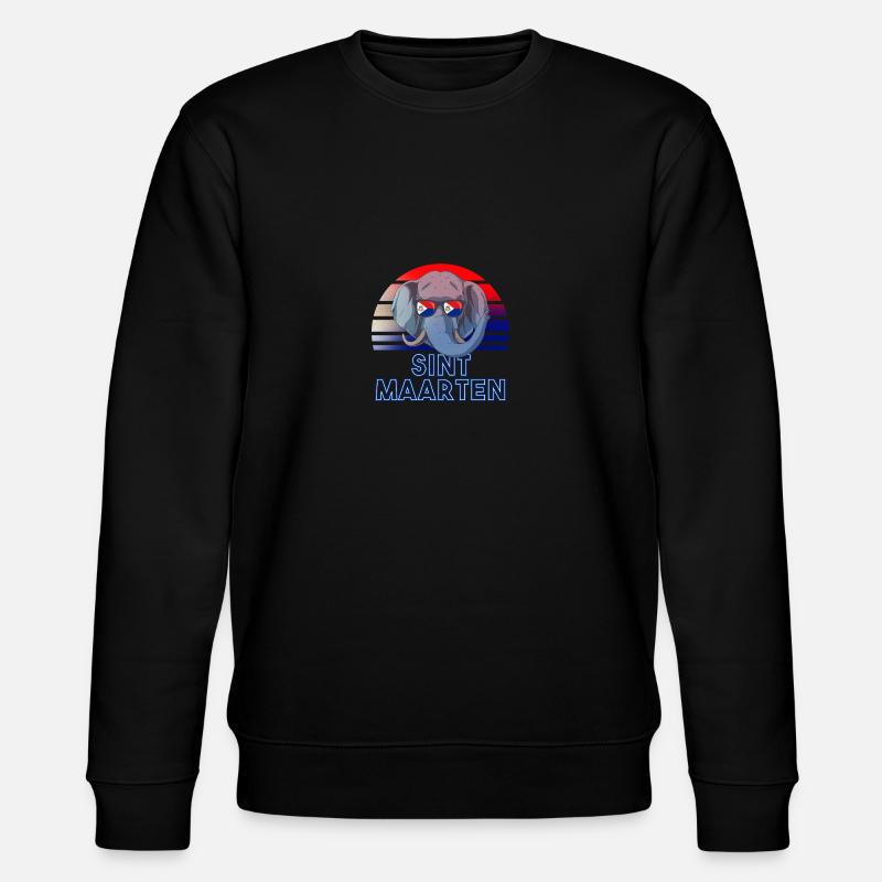 Sint Maarten - Stanley/Stella Unisex Bio-Sweatshirt CHANGER  - Schwarz