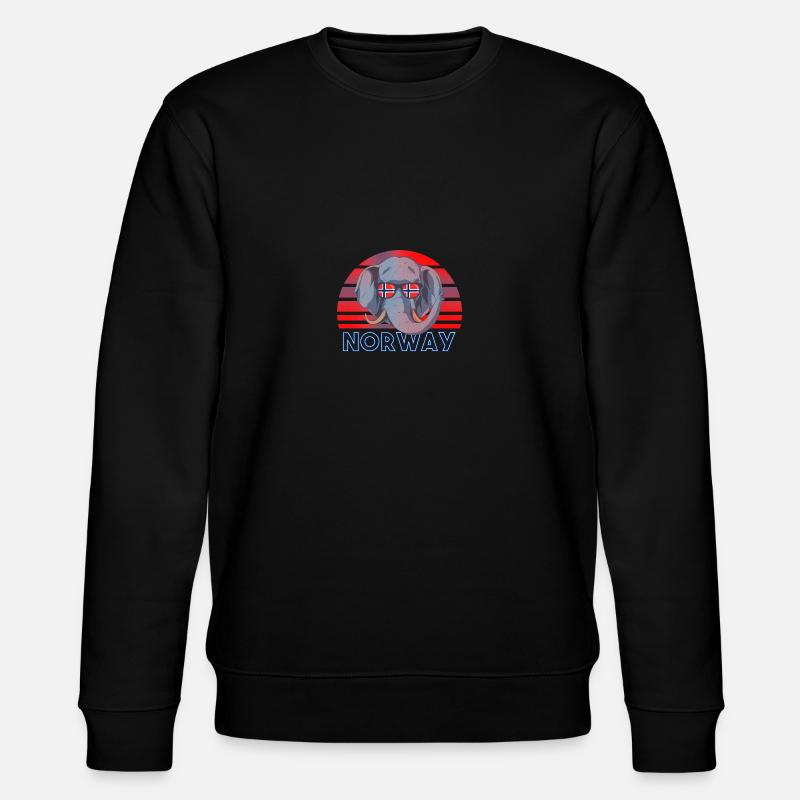 Norwegen - Stanley/Stella Unisex Bio-Sweatshirt CHANGER  - Schwarz
