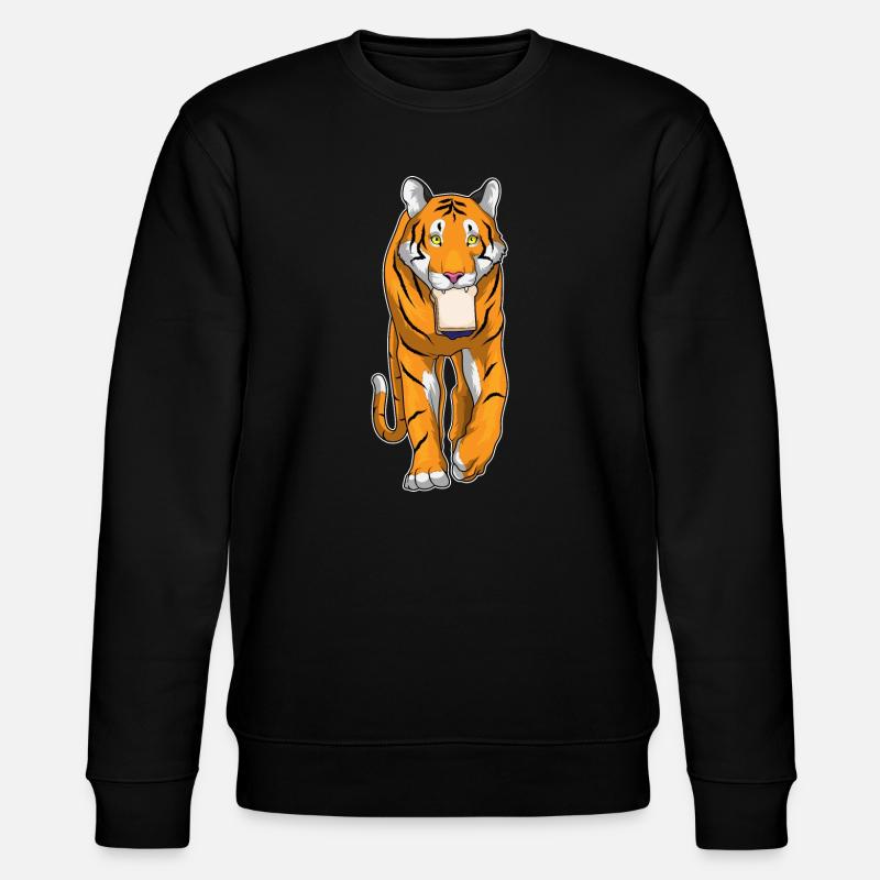 Tiger Sandwich - Stanley/Stella CHANGER Unisex Organic Sweatshirt - black