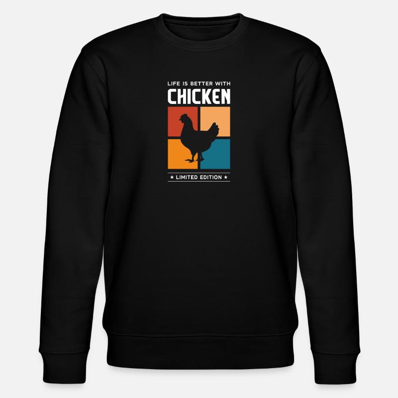 Poulet - Sweat bio CHANGER Stanley/Stella Unisexe - noir