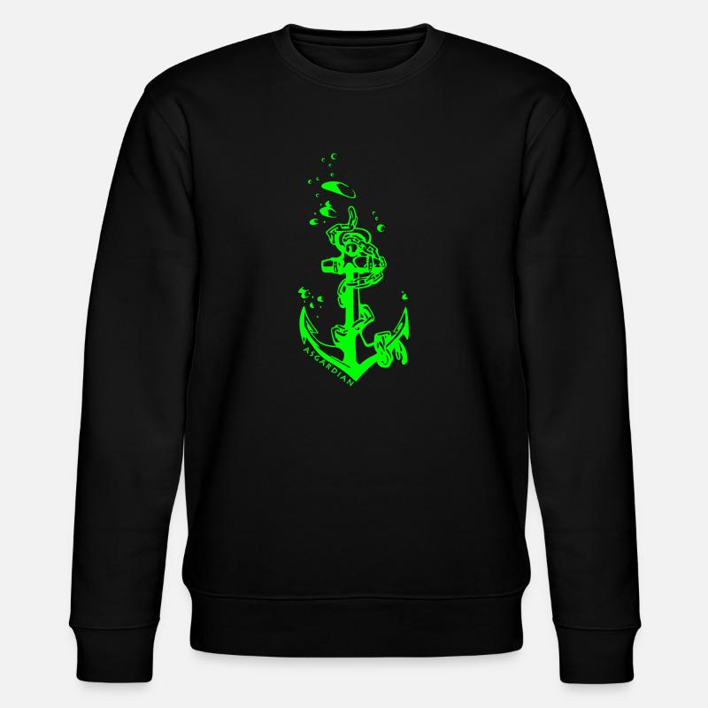 Asgardian Anker - Stanley/Stella Unisex Bio-Sweatshirt CHANGER  - Schwarz