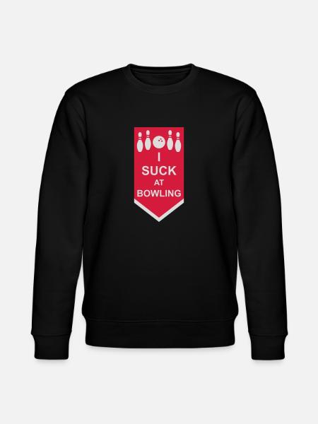 I suck at bowling - Stanley/Stella CHANGER Unisex Organic Sweatshirt - black