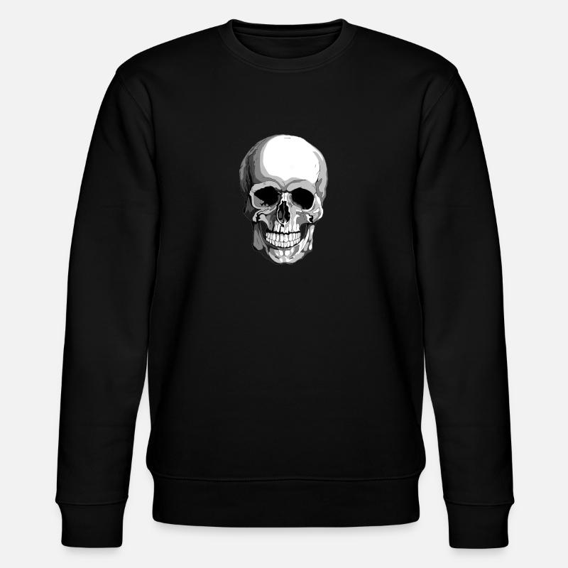 Schädel - Stanley/Stella Unisex Bio-Sweatshirt CHANGER  - Schwarz